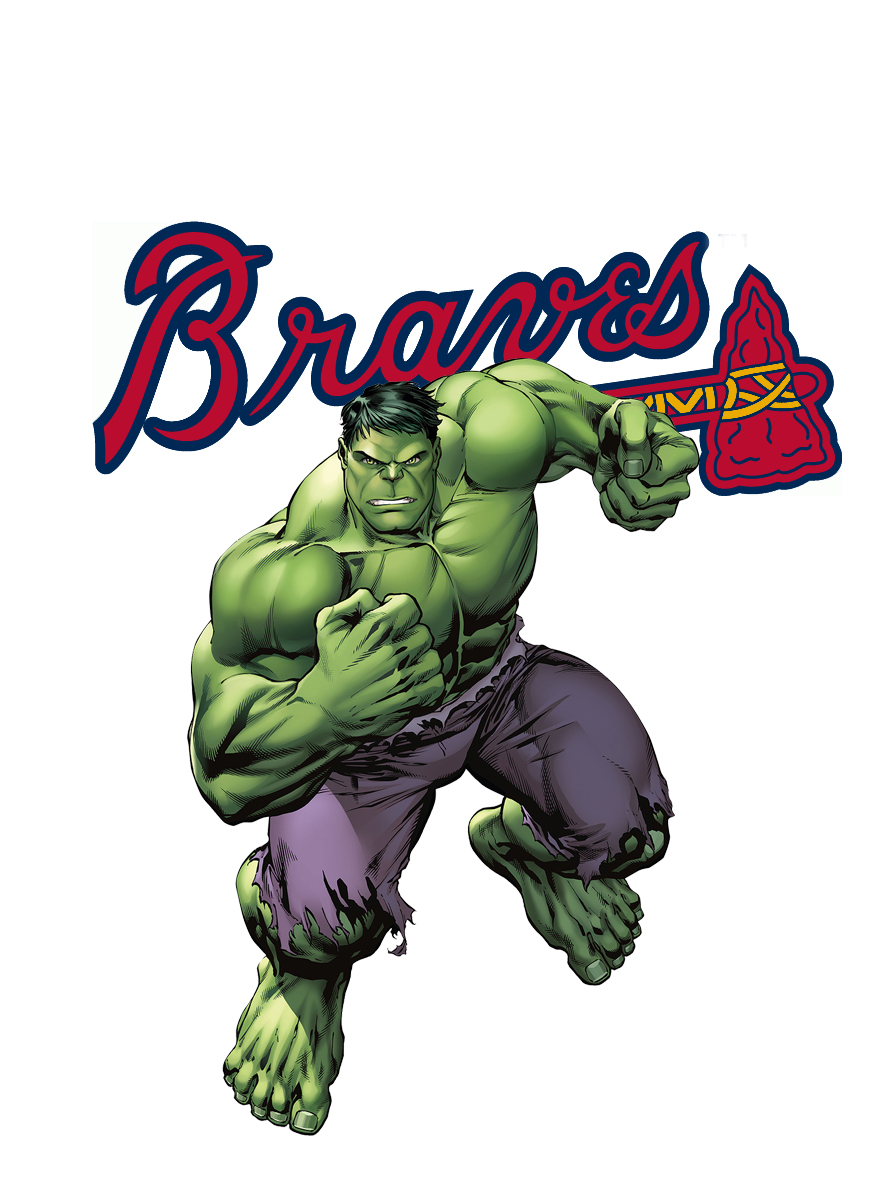 Atlanta Braves Hulk Logo vinyl decal